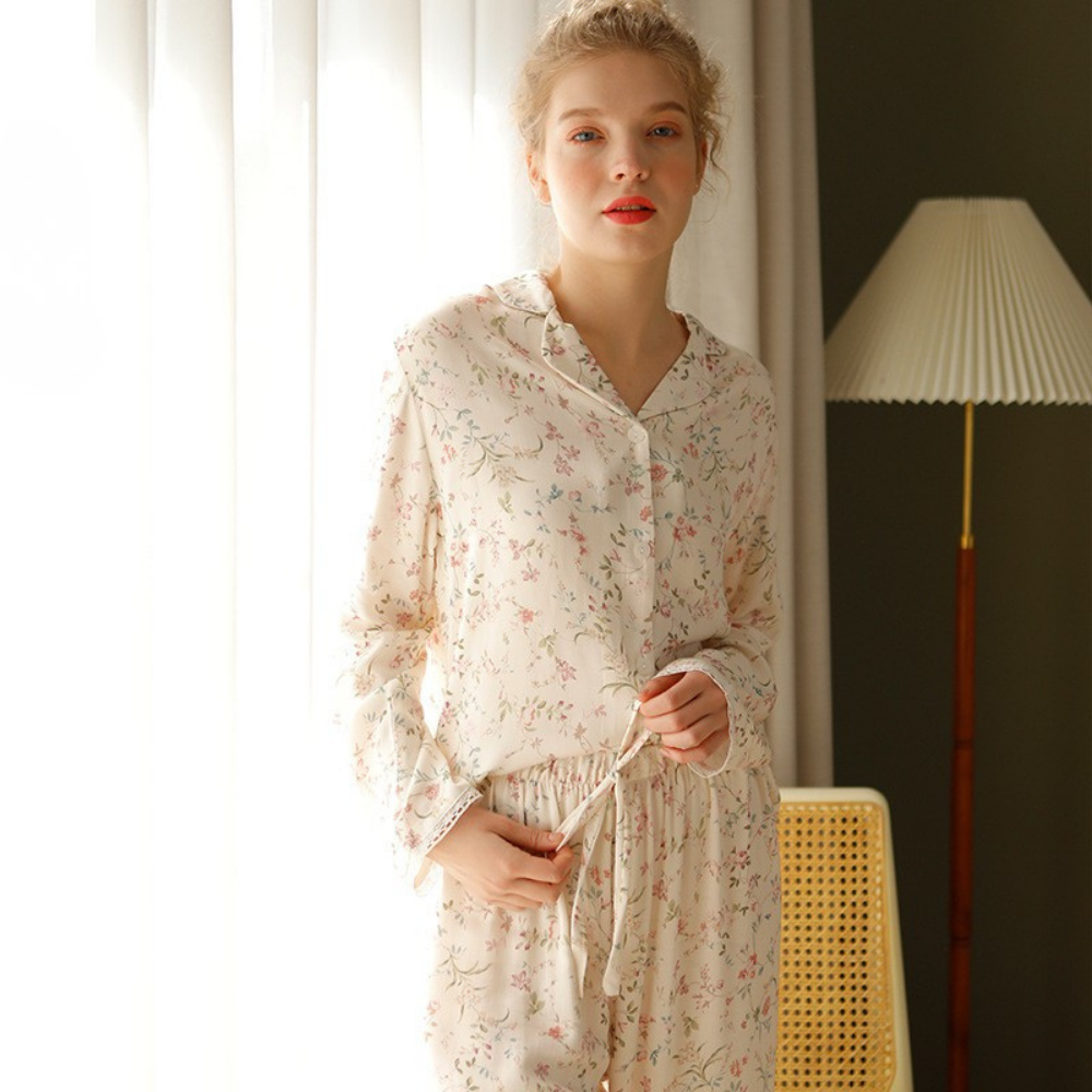 Flora Luxe Viscose Pyjama Set