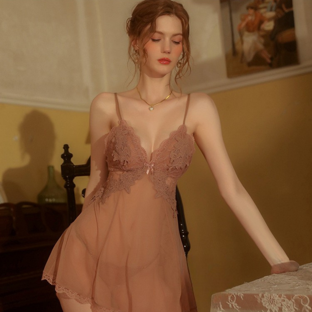 Sole di Seta Nightdress & Thong Set