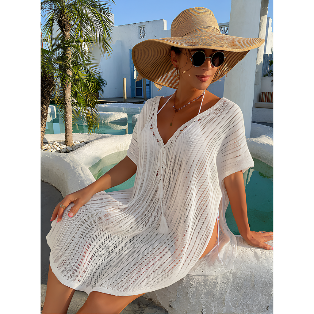 Elara Voile Beach Dress