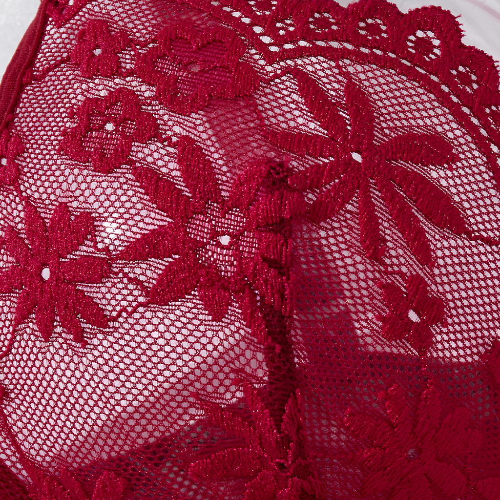 Crimson Élise Nightdress & Thong Set