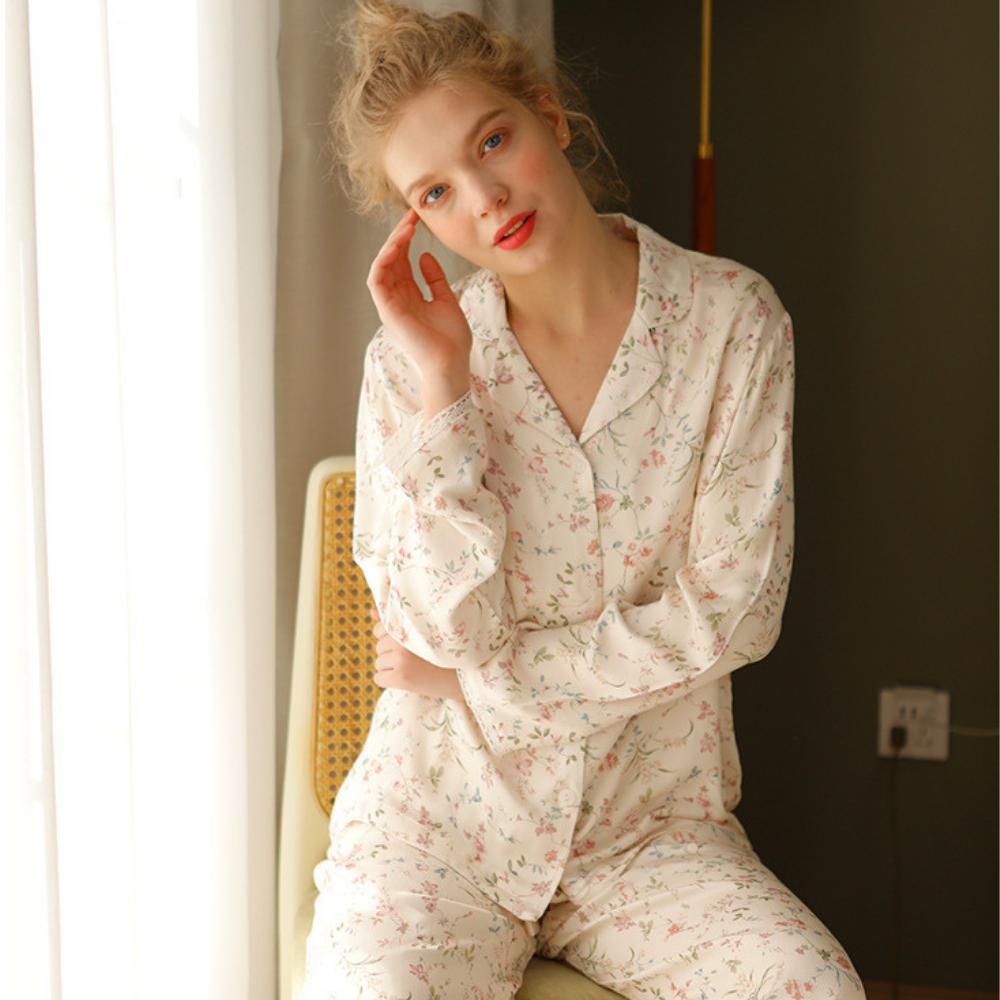 Flora Luxe Viscose Pyjama Set