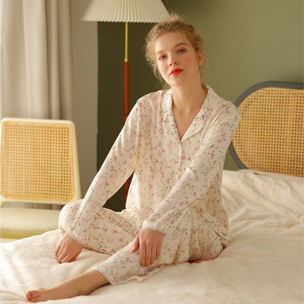 Flora Luxe Viscose Pyjama Set