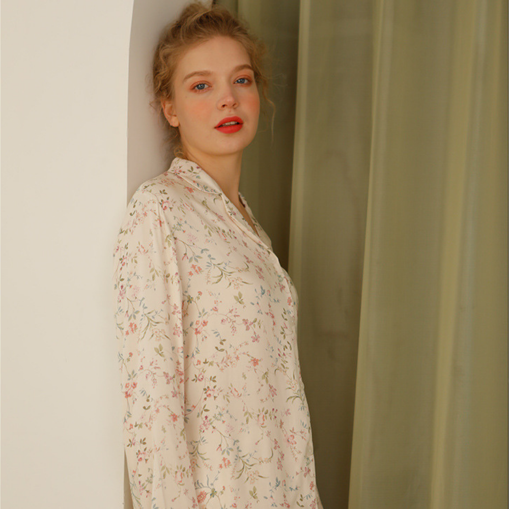 Flora Luxe Viscose Pyjama Set