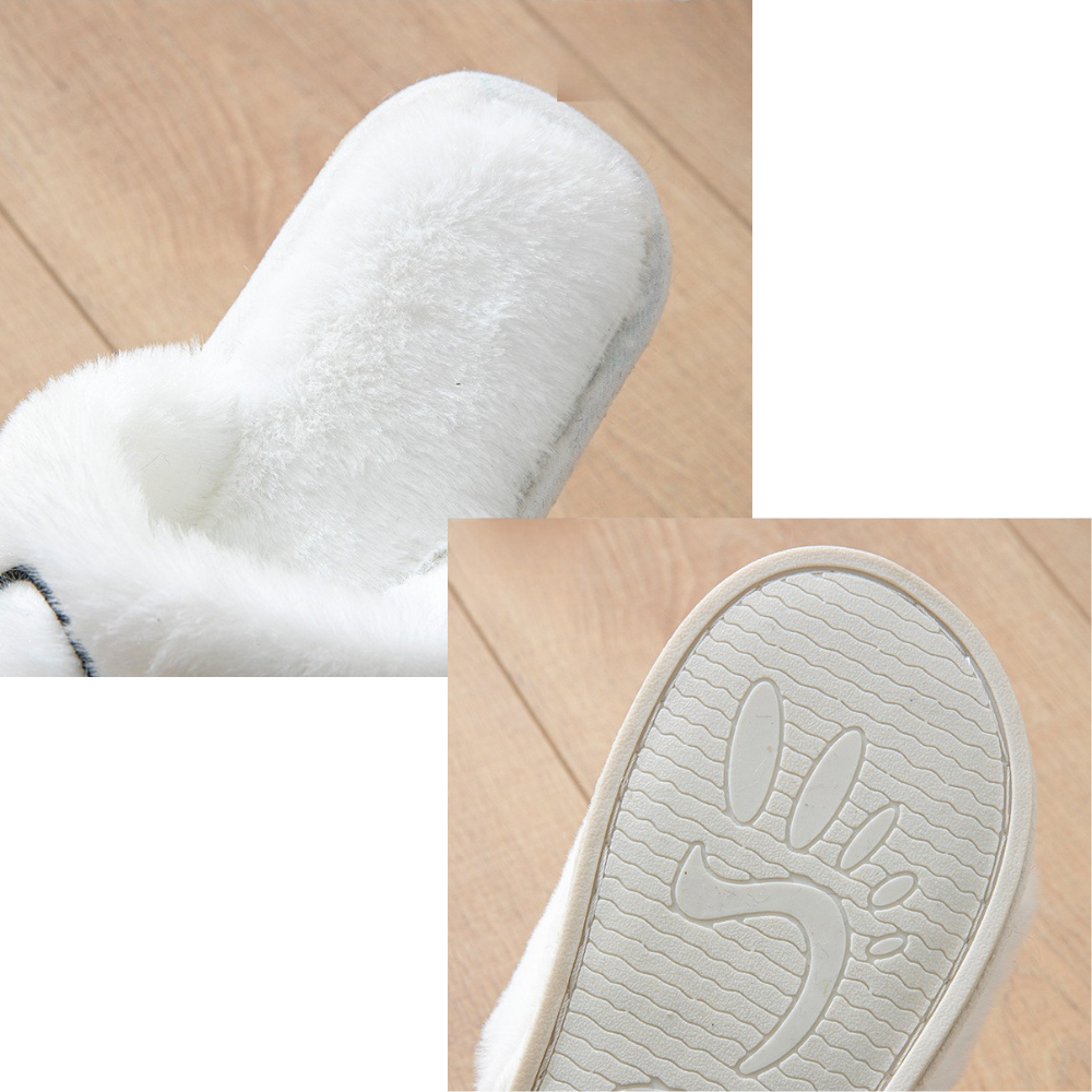 Sweet Heart Plush Home Slippers