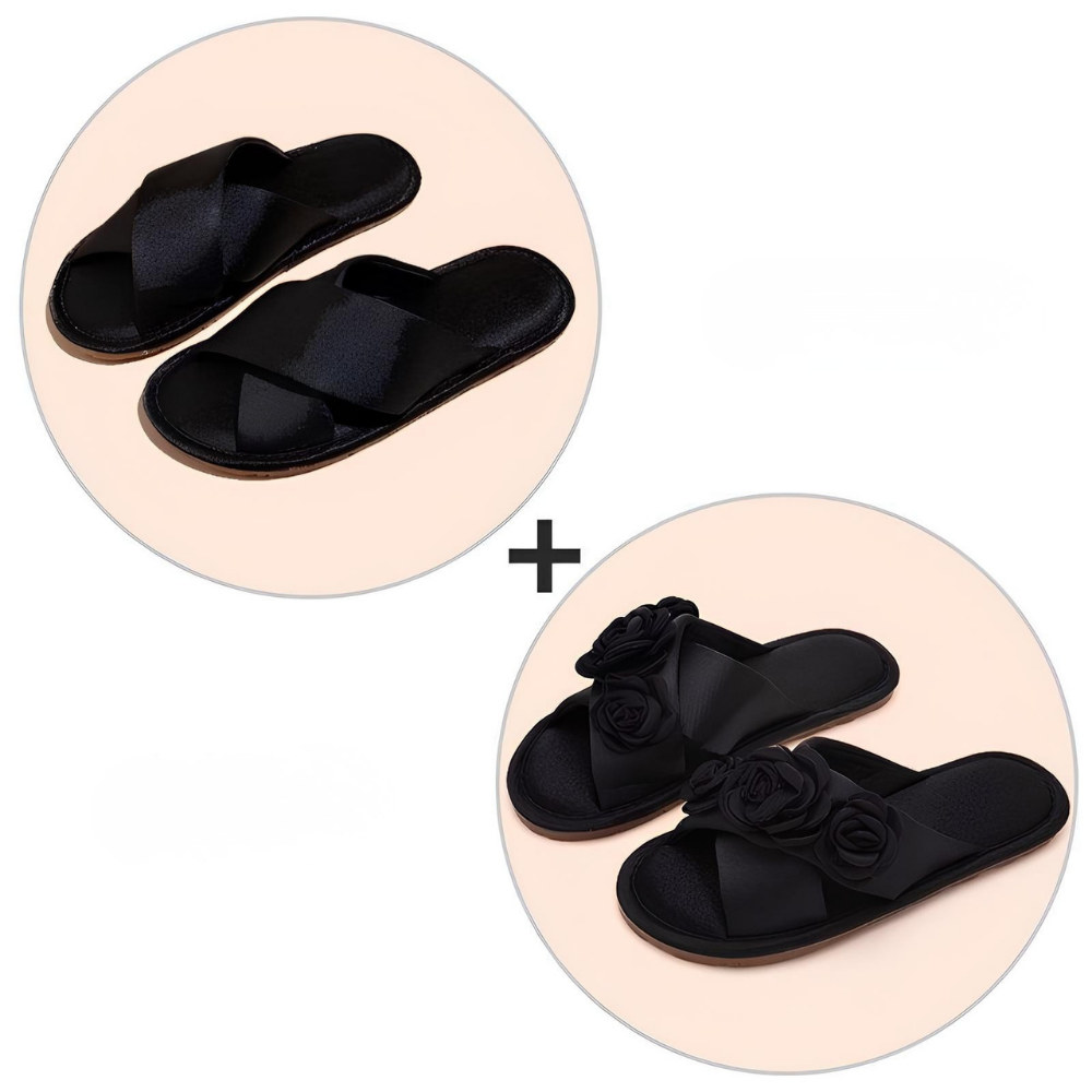 Luxe Satin Couple Slippers