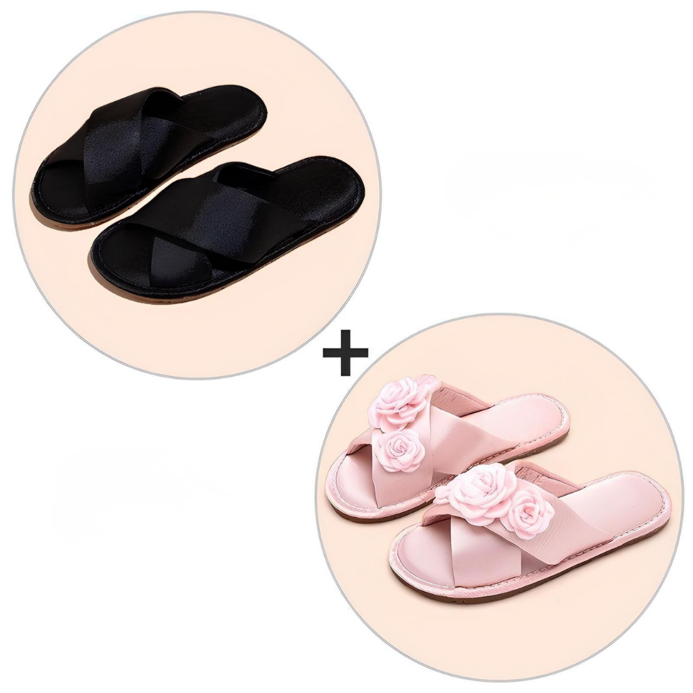Luxe Satin Couple Slippers