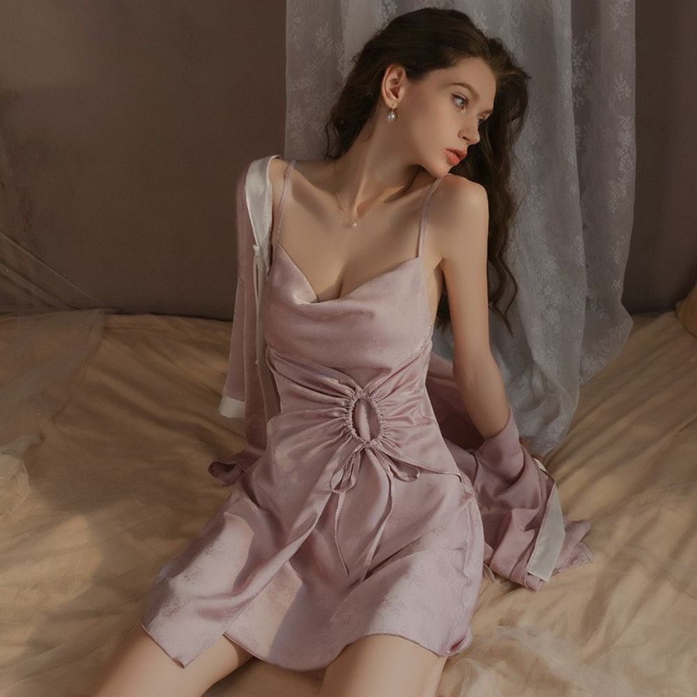 Jolie Enchantée Satin Nightdress Set