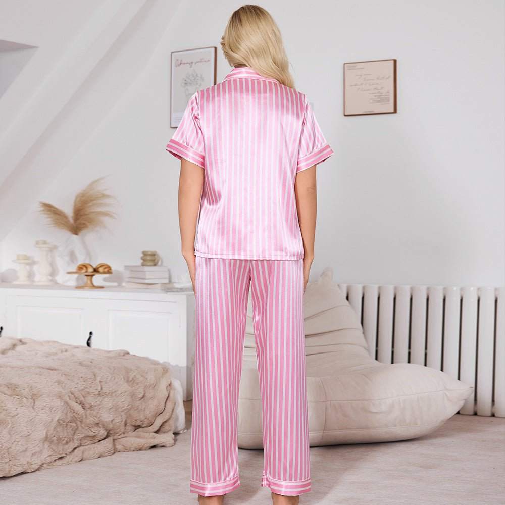 Blanche Rayée Pyjama Set