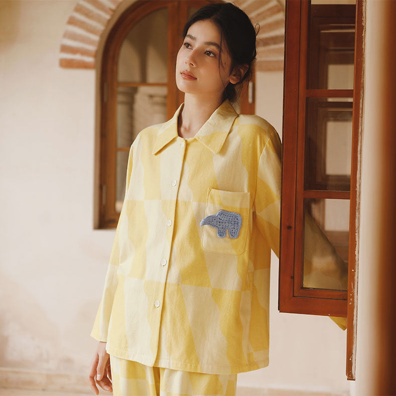 Savanna Gold Cotton Pyjama Set