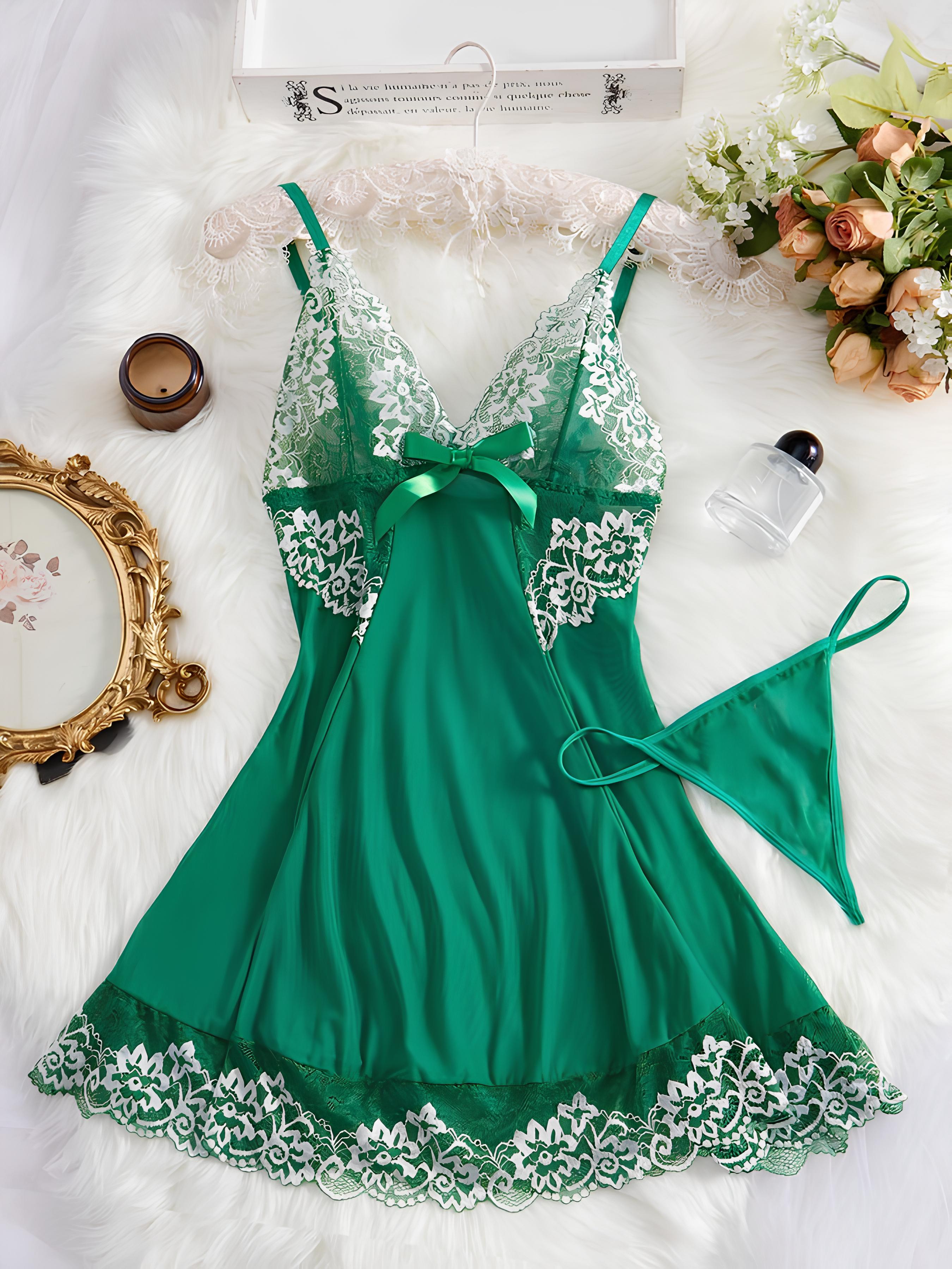 Corail Belle Nightdress & Thong Set