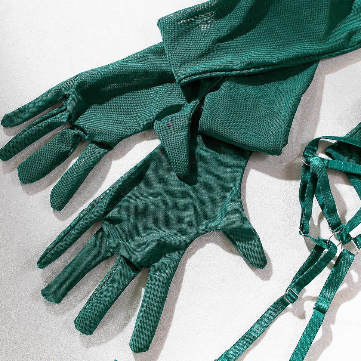 Noir Fièvre Garter Bodysuit Set