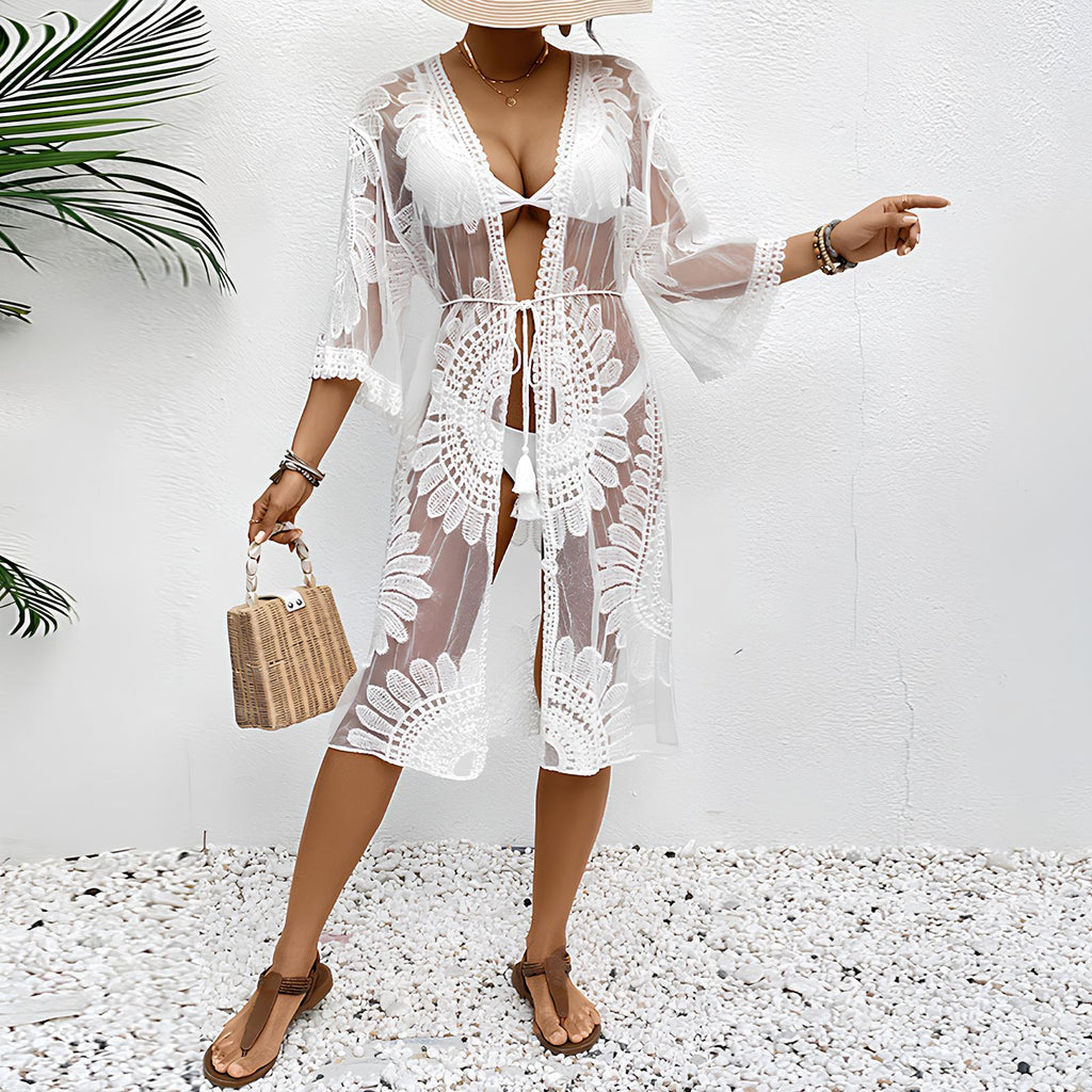 Luxe Leaf Kimono
