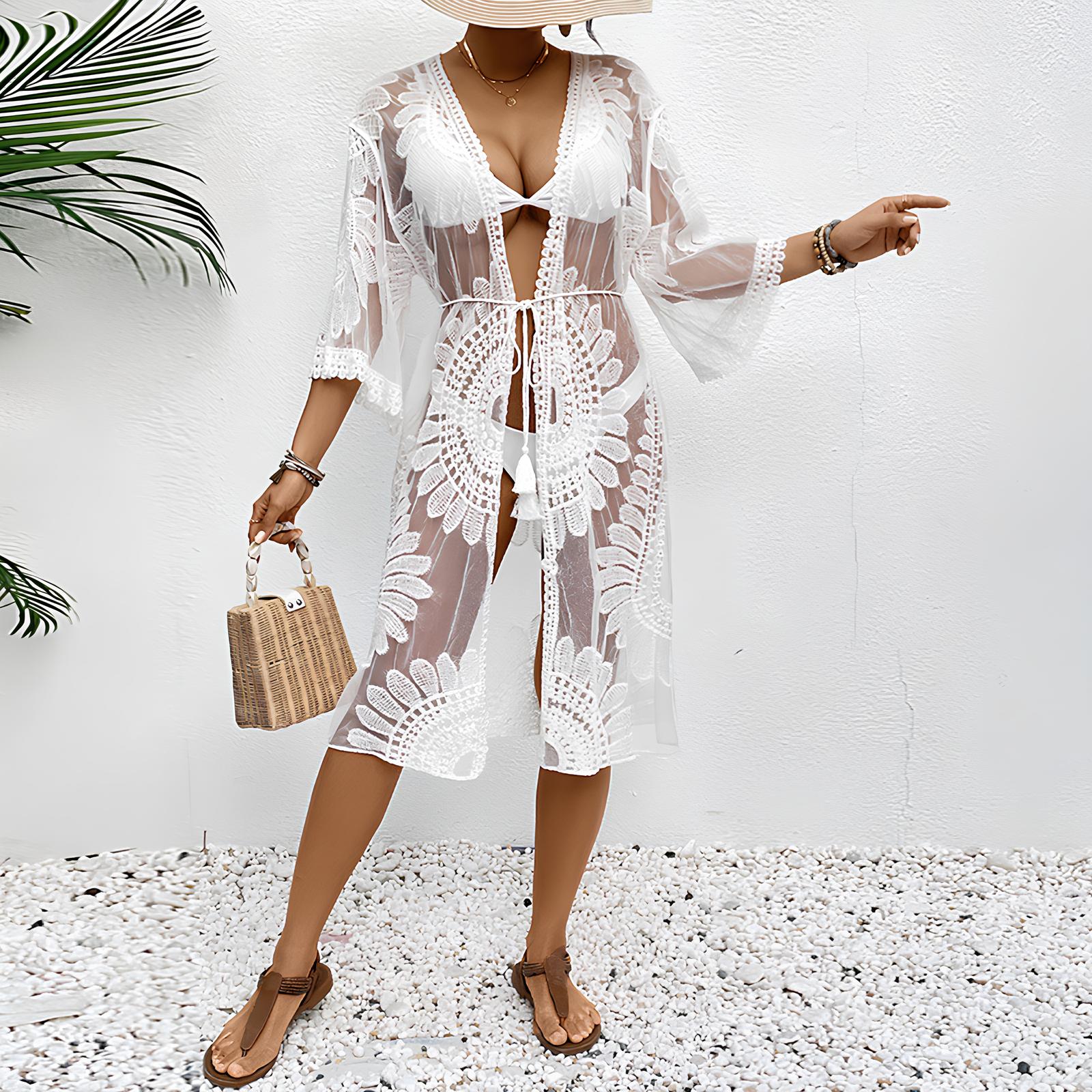 Luxe Leaf Kimono