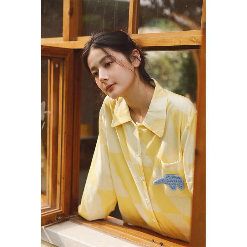 Savanna Gold Cotton Pyjama Set