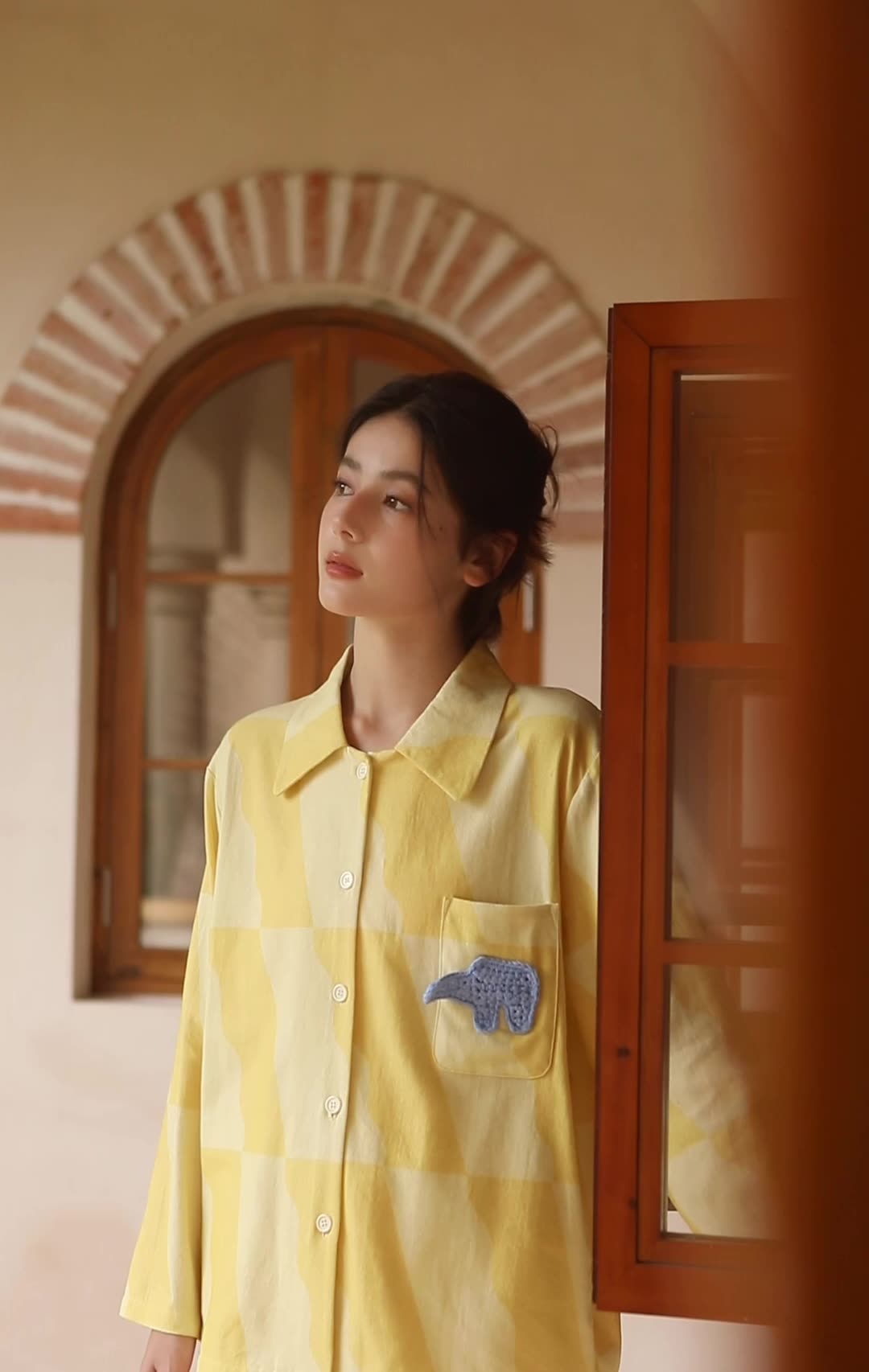 Savanna Gold Cotton Pyjama Set