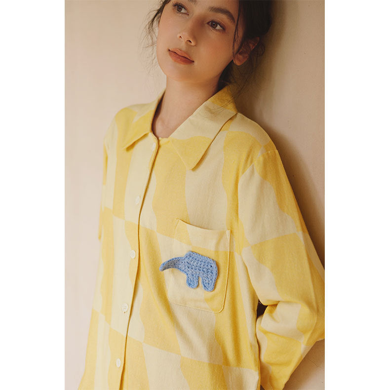 Savanna Gold Cotton Pyjama Set